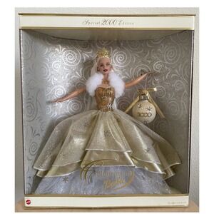 Vintage 2000 Mattel‎ Holiday Celebration Special Edition Collectors Barbie Doll